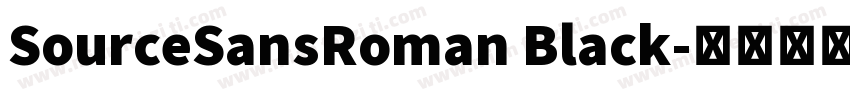 SourceSansRoman Black字体转换